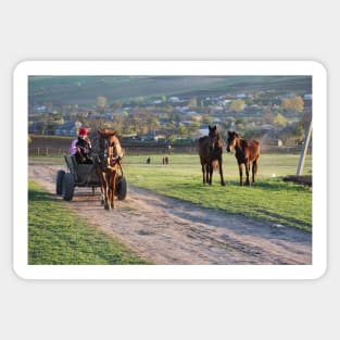 Rural Rush-hour Moldova Sticker